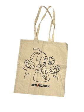 Riem Arcaden NWOT Munich Germany Canvas Tote Bag Reusable Shopper 13.75 x 15.75